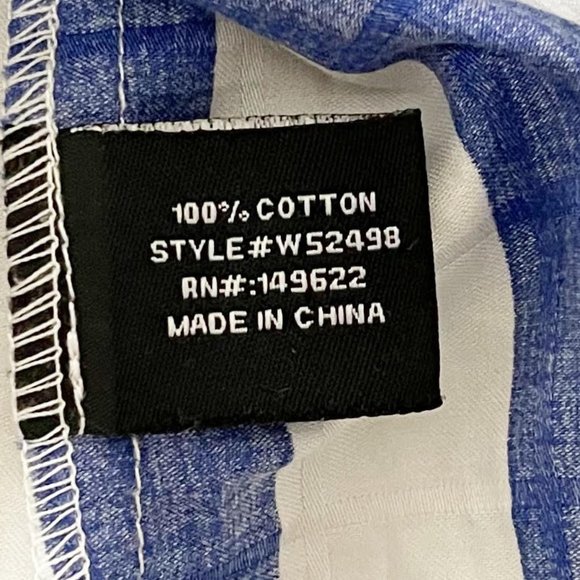 Walter Baker Medium M/L Asymmetrical Button Down Cold Shoulder Long Sleeve Shirt - Picture 8 of 9